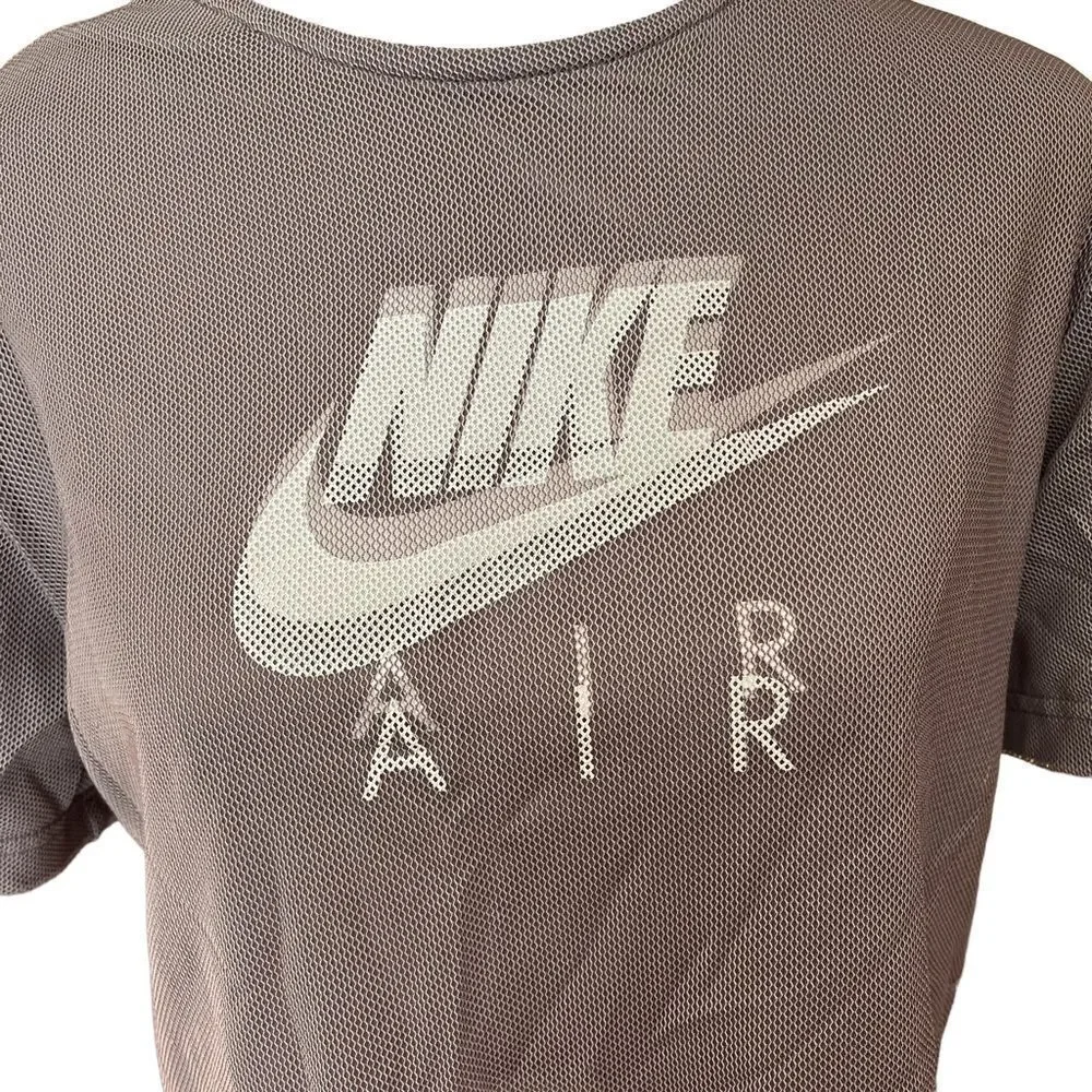 Nike Air mesh layered cropped tee